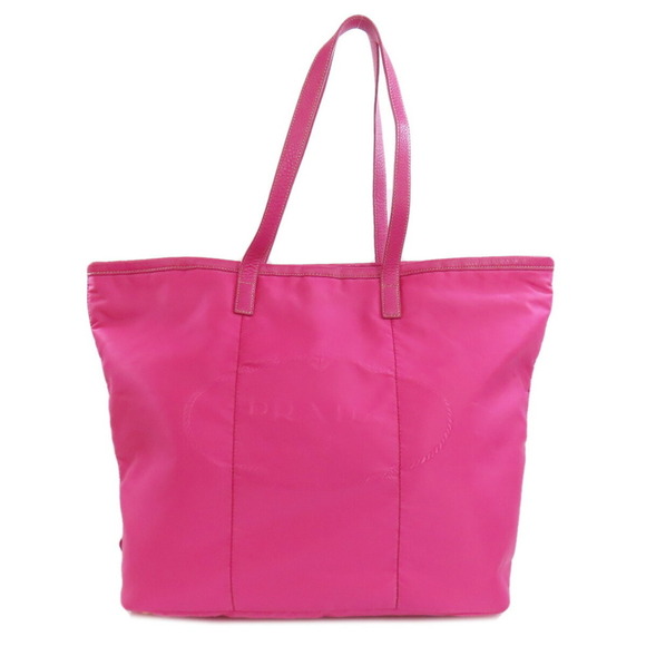 PRADA Metal Tote Bag in Nylon Material - Picture 1 of 11